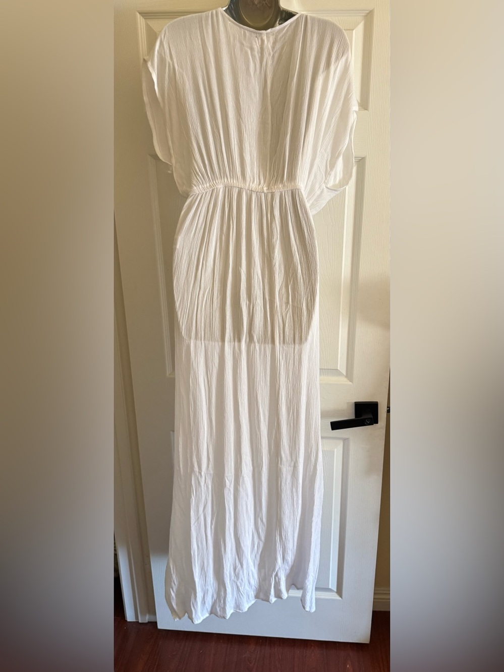 Nordstrom Elan White Swim Maxi Drawstring Dress - Picture 4 of 7